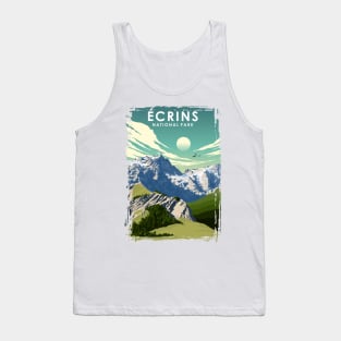 Ecrins National Park France Travel Poster Tank Top